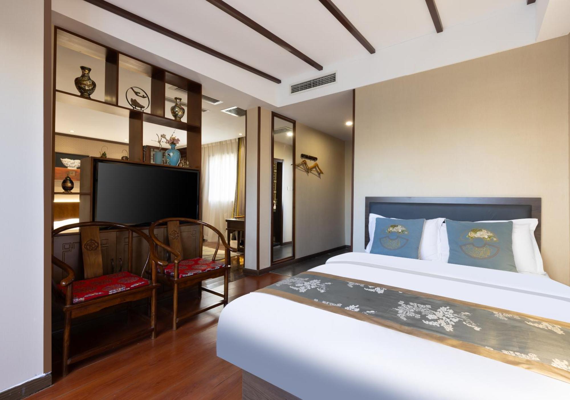 Chinese Culture Boutique Hotel-Tangfu,Traditional Chinese Theme,Heart Of Beijing,Near Forbidden City,Tiananmen Square,Hutongs,Metro Access,Free Coffee,Tea,Laundry חדר תמונה