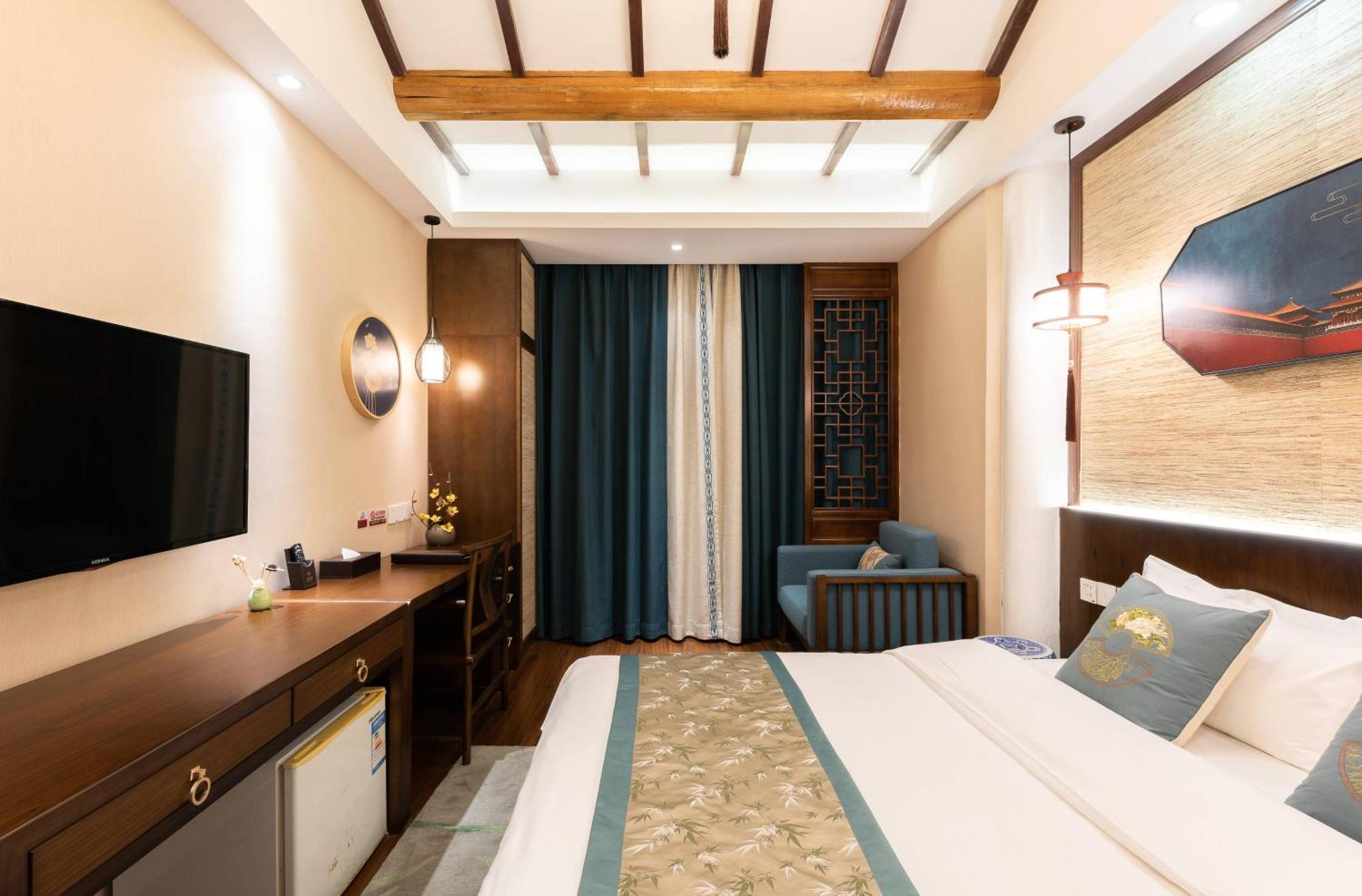 Chinese Culture Boutique Hotel-Tangfu,Traditional Chinese Theme,Heart Of Beijing,Near Forbidden City,Tiananmen Square,Hutongs,Metro Access,Free Coffee,Tea,Laundry חדר תמונה